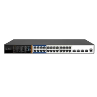 PoE коммутатор Atix AT-NS-24GP-4GS/L3-300 (F)