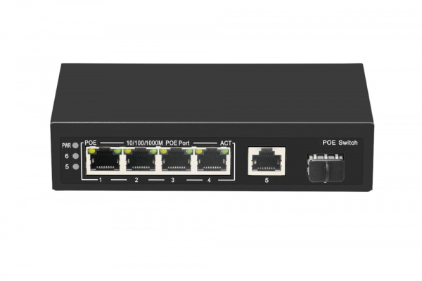 РоЕ-коммутатор Gigalink GL-SW-G005-04P